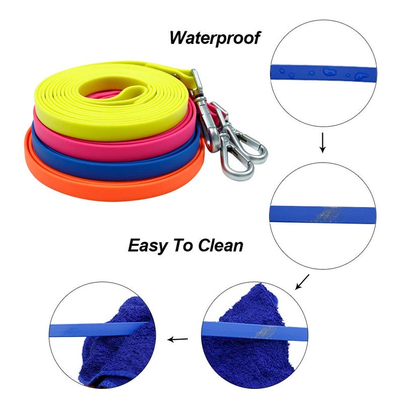 NIMBLE Long Dog Leash Waterproof Recall Training Lead Outdoor Long Line Great for Training, Beach, Play, Camping, or Backyard - Image 3